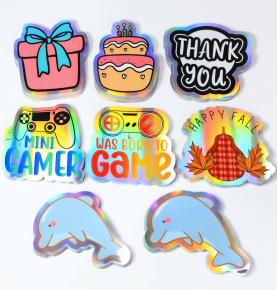 Customized Cute Waterproof Vinyl Notebook Sticker Anime Label Private Customized Die Cut Adhesive Paper Cartoon Sticker