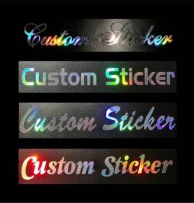 Custom Adhesive Label Logo Design UV Die Cut Sticker Printing Waterproof Pvc Glitter Vinyl Custom Car Stickers