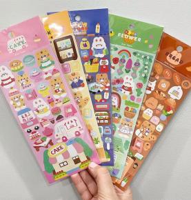 Wholesale Personalized Custom Printing Vinyl Decoration Kiss Cut Sticker Sheet